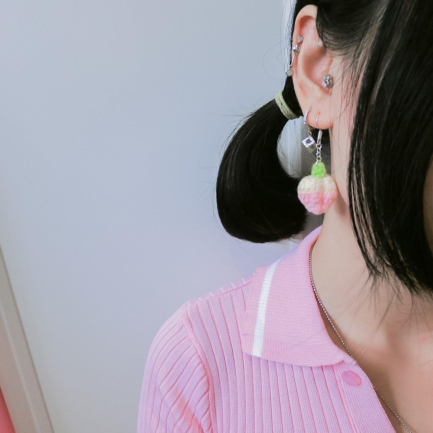 Peach Earring