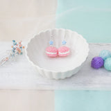 Jeweled Macaron Earring - Pink