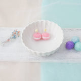 Jeweled Macaron Earring - Pink