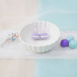 Jeweled Macaron Earring - Purple
