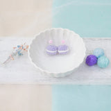 Jeweled Macaron Earring - Purple