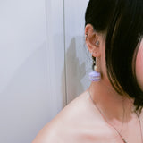 Jeweled Macaron Earring - Purple