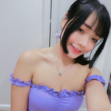 Jeweled Macaron Earring - Purple