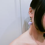 Jeweled Macaron Earring - Purple