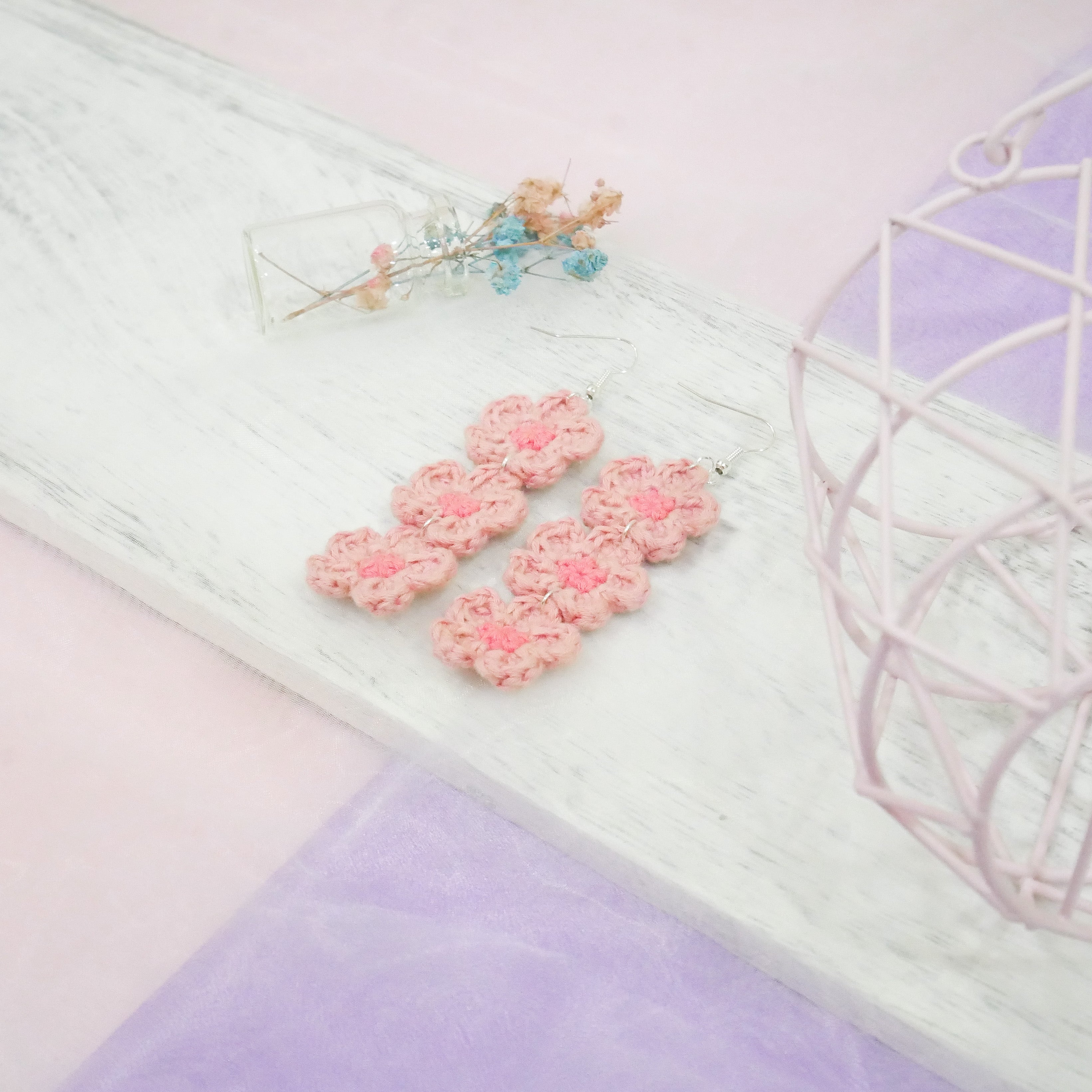Sakura Earring - Blush