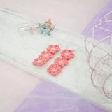 Sakura Earring - Salmon Red
