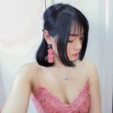 Sakura Earring - Salmon Red