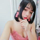 Sakura Earring - Salmon Red