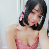 Sakura Earring - Salmon Red