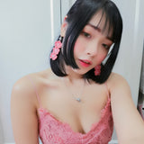Sakura Earring - Salmon Red