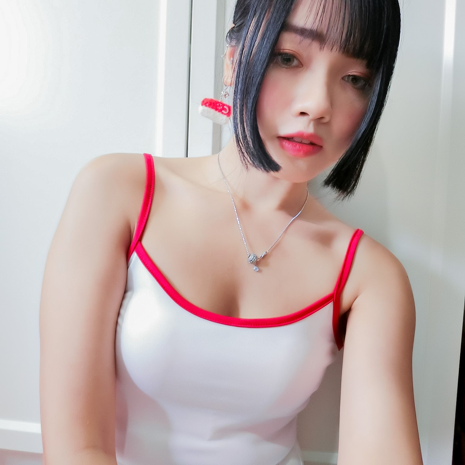 Singapore Flag Earring