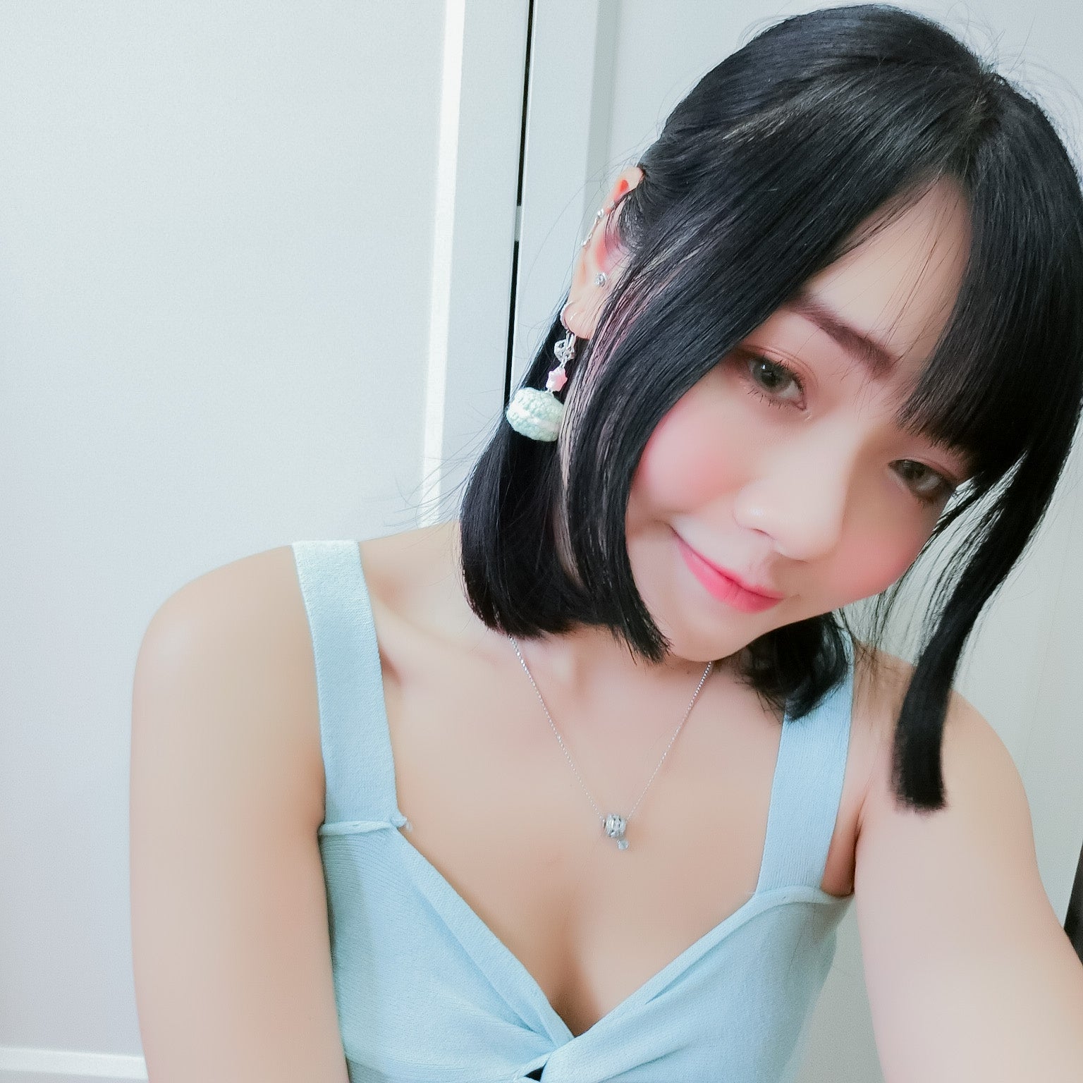 Jeweled Macaron Earring - Teal