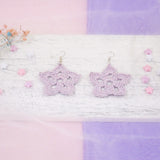 Twinkling Flake Earring - Amethyst
