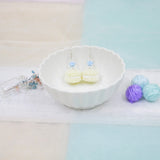 Jeweled Macaron Earring - Yellow