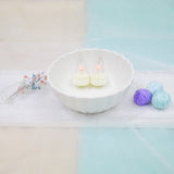 Jeweled Macaron Earring - Yellow