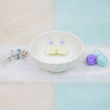 Jeweled Macaron Earring - Yellow