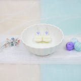Jeweled Macaron Earring - Yellow