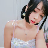 Jeweled Macaron Earring - Yellow