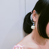 Jeweled Macaron Earring - Yellow