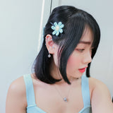 Blue Daisy Hairpin