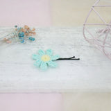 Blue Daisy Hairpin