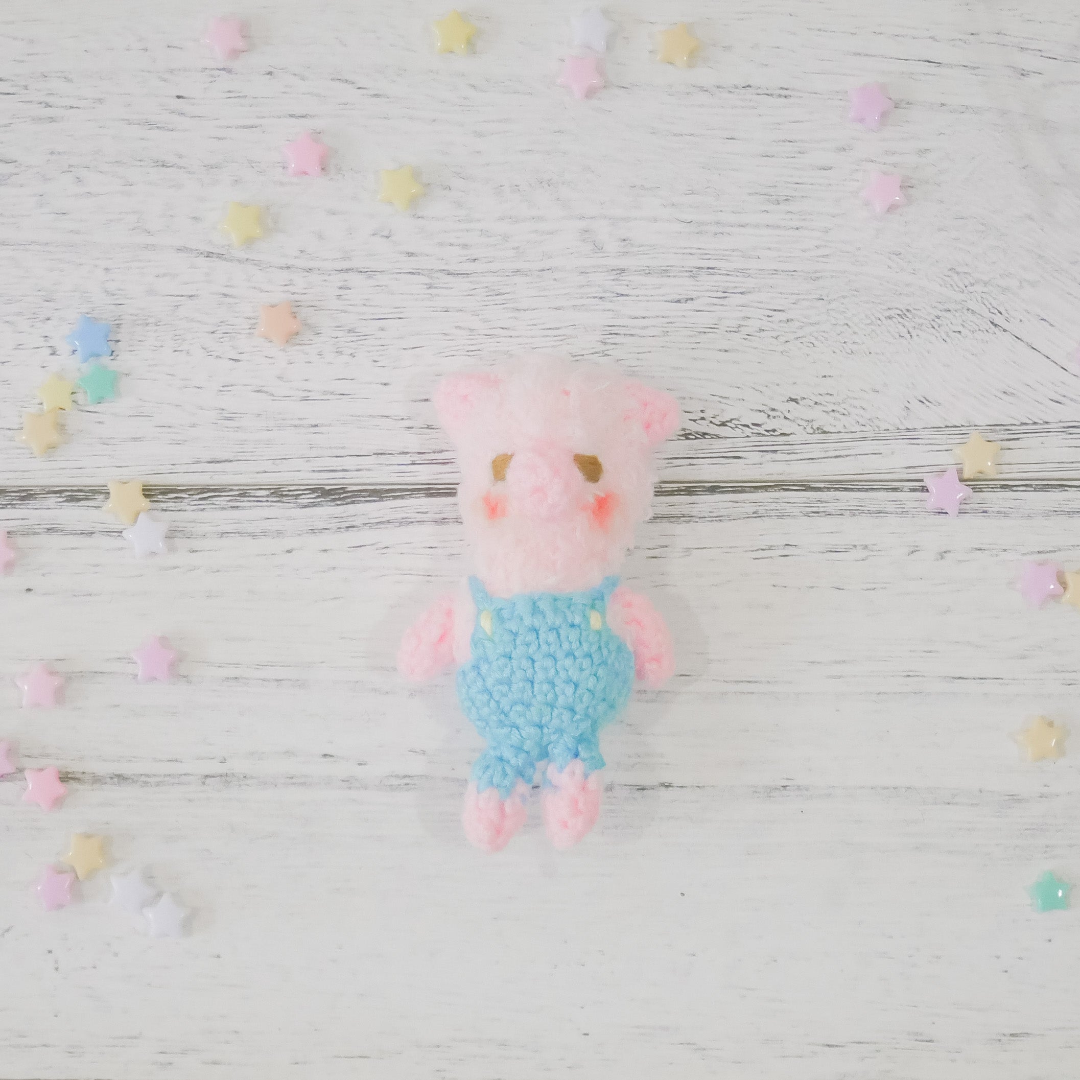 Three Little Pigs Charm - Blue