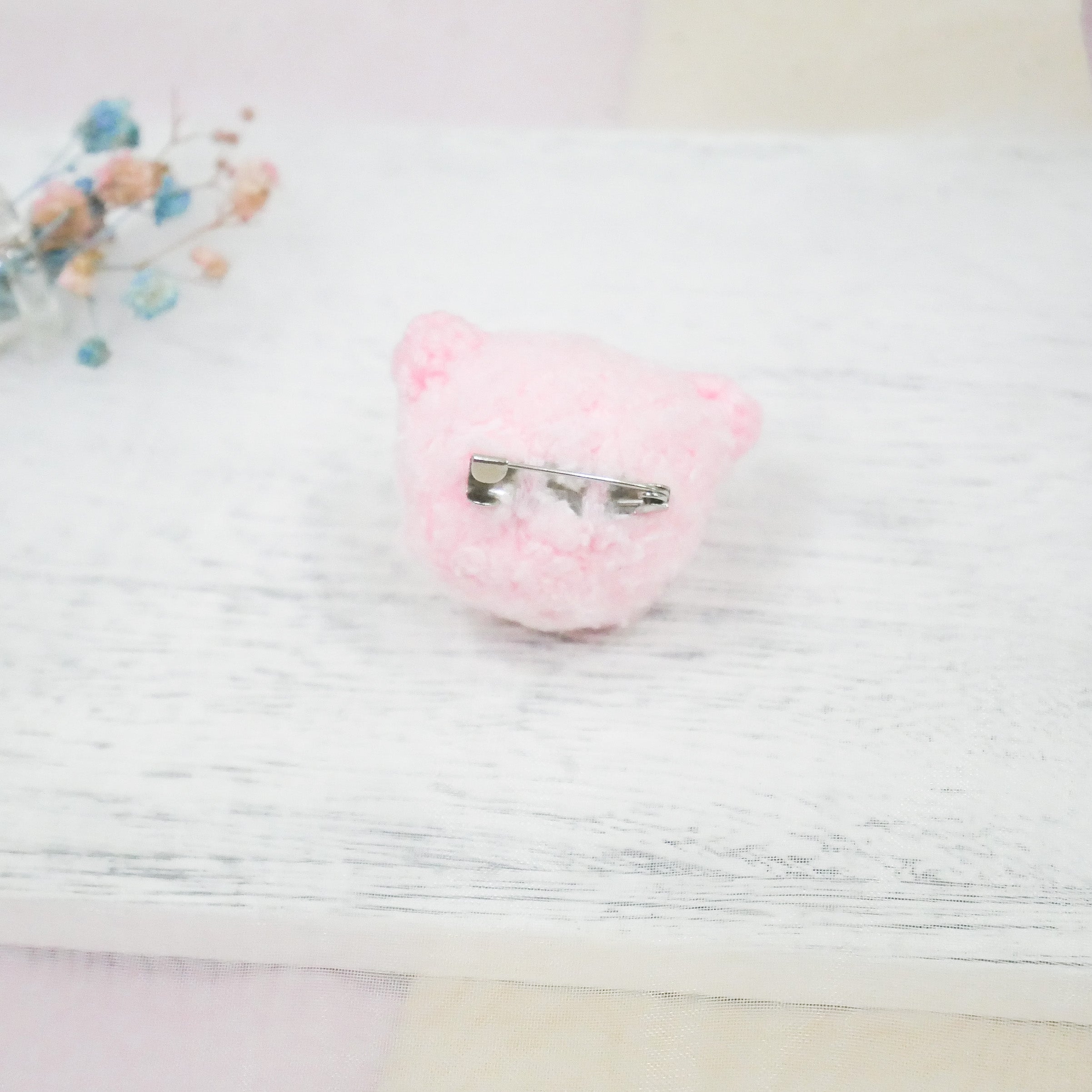 Fluffy Pig Brooch