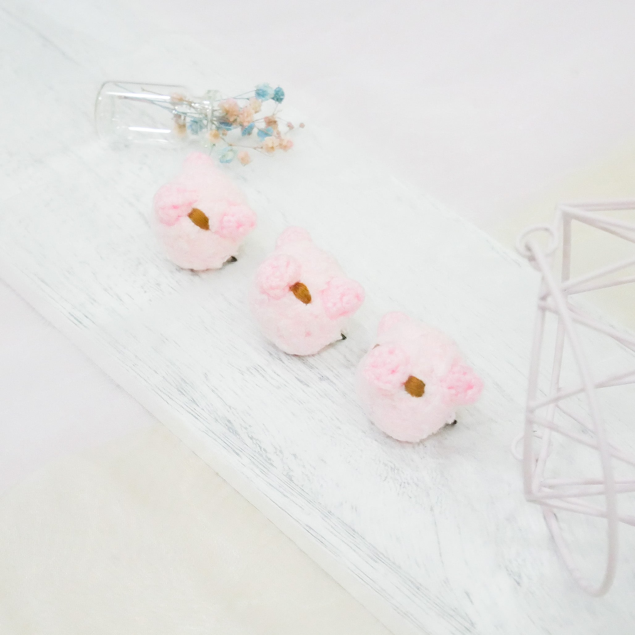 Fluffy Pig Brooch