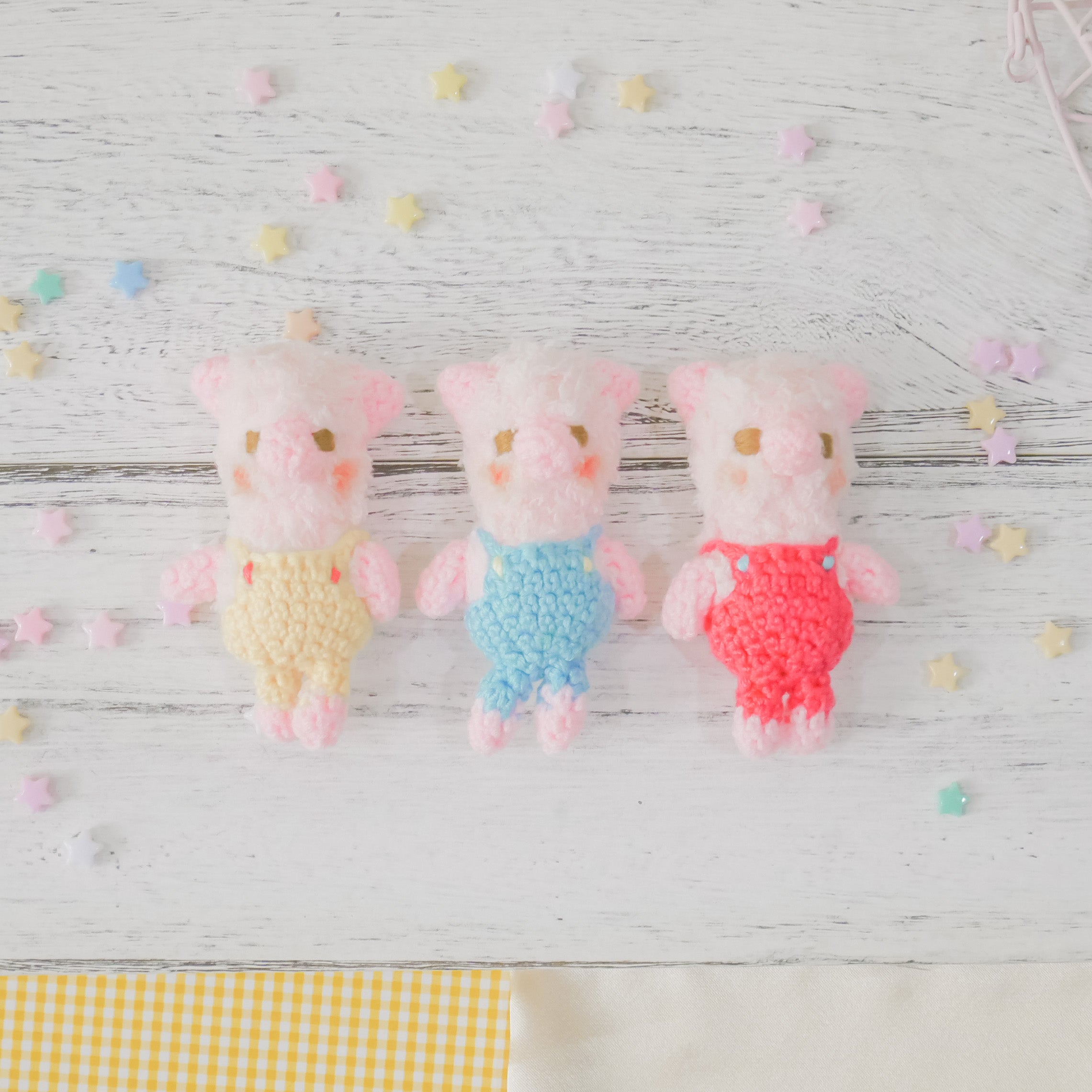 Three Little Pigs Charm - Yellow