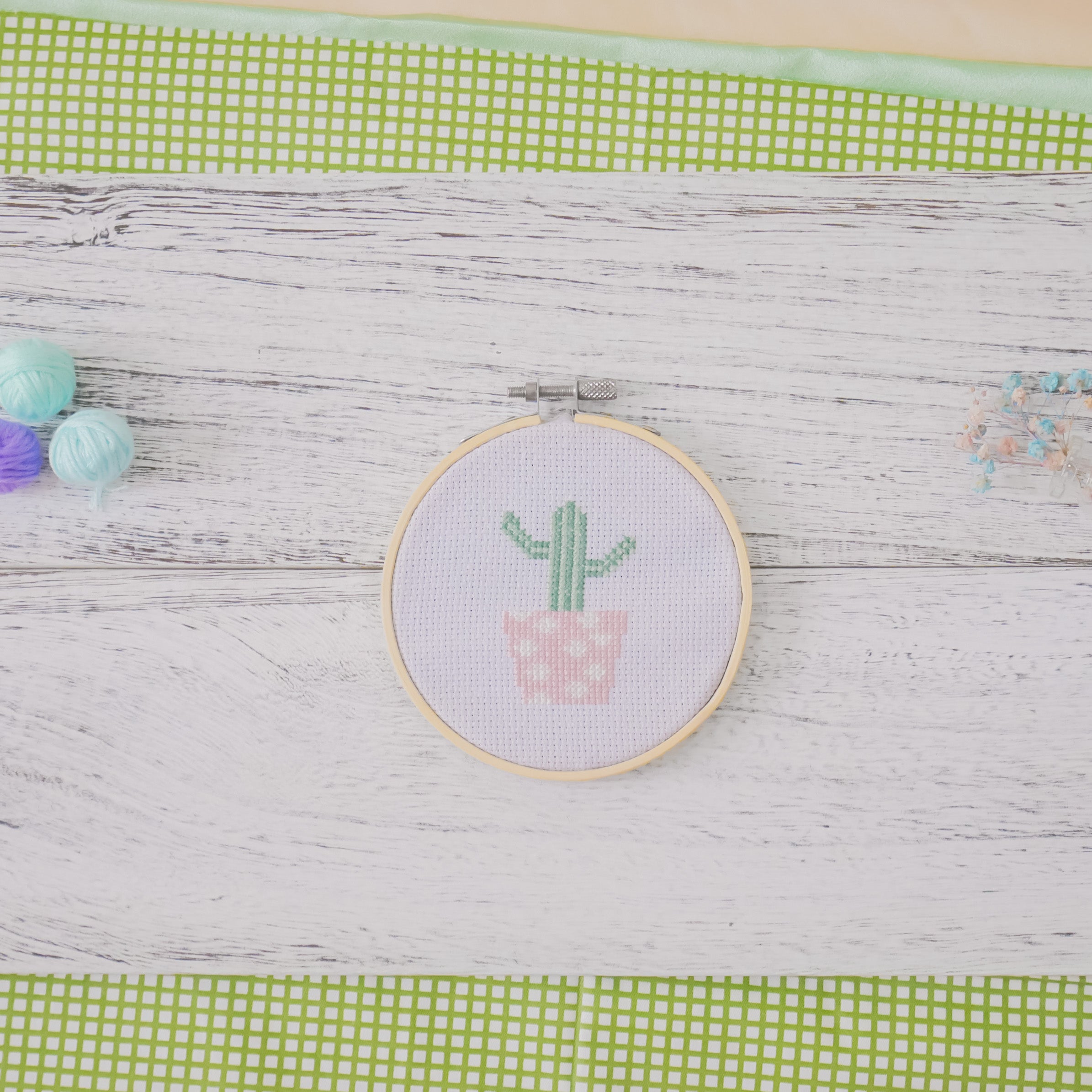 Cererus Cactus (Pink) - Cross Stitch Kit