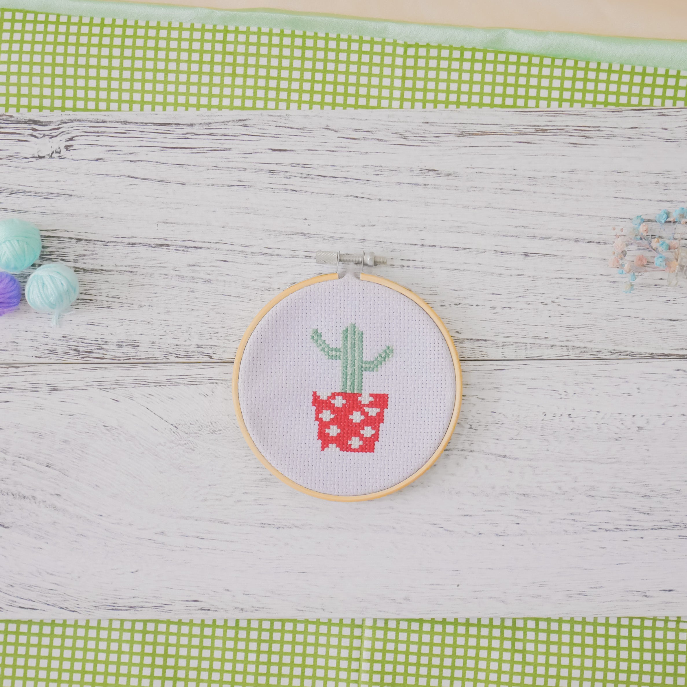 Cererus Cactus (Red) - Cross Stitch Kit