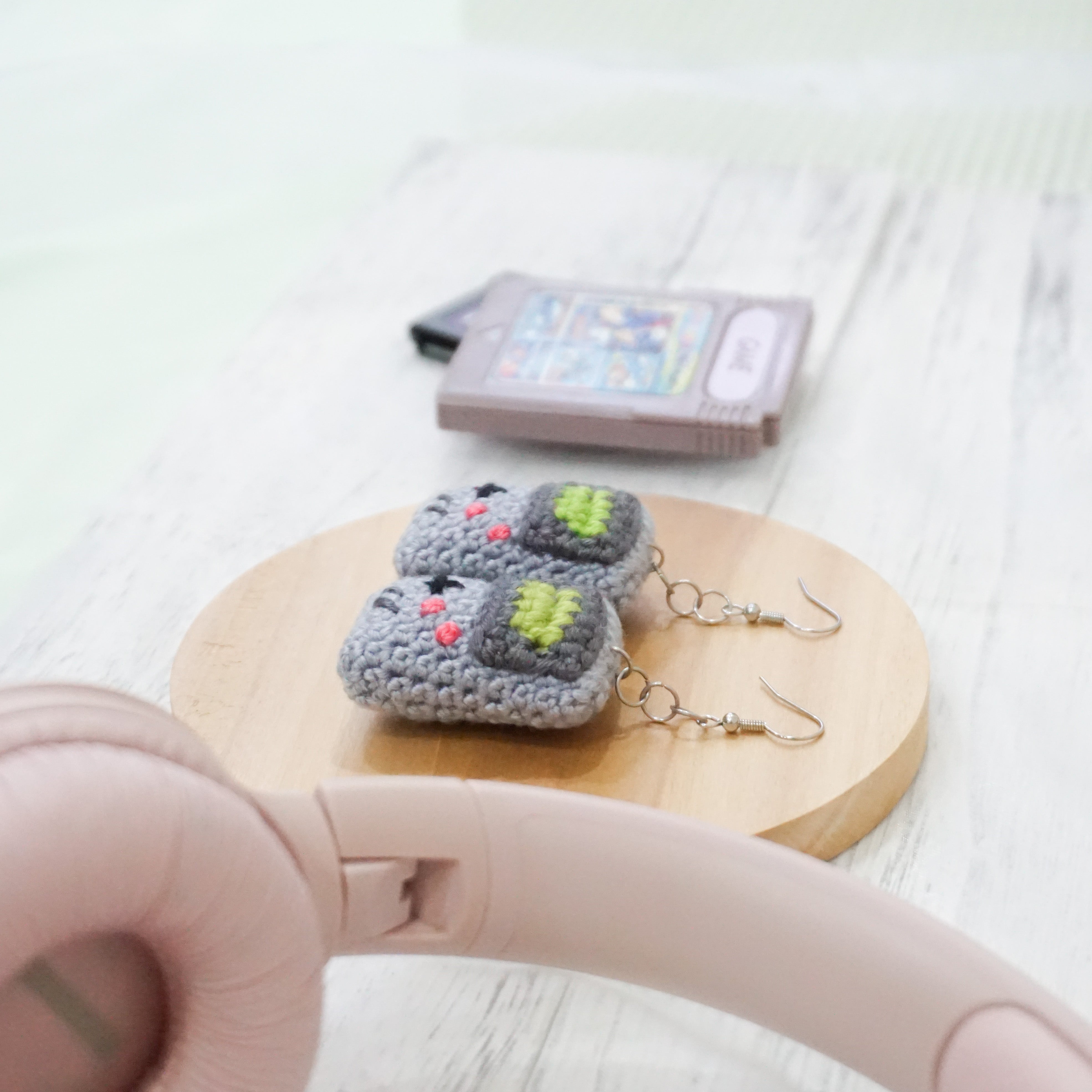 GameBoy Inspired Earring- Grey