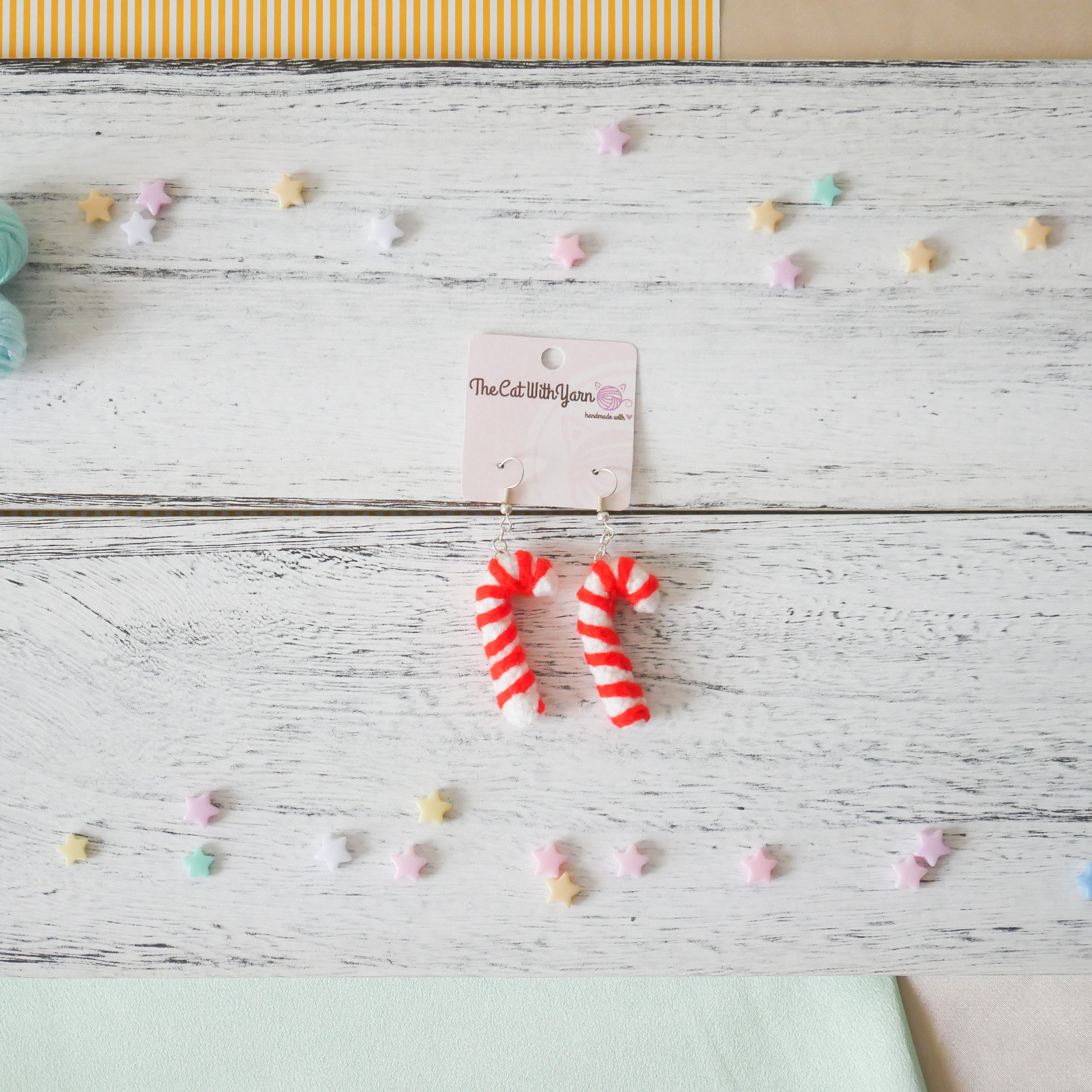 Candy Cane Earring