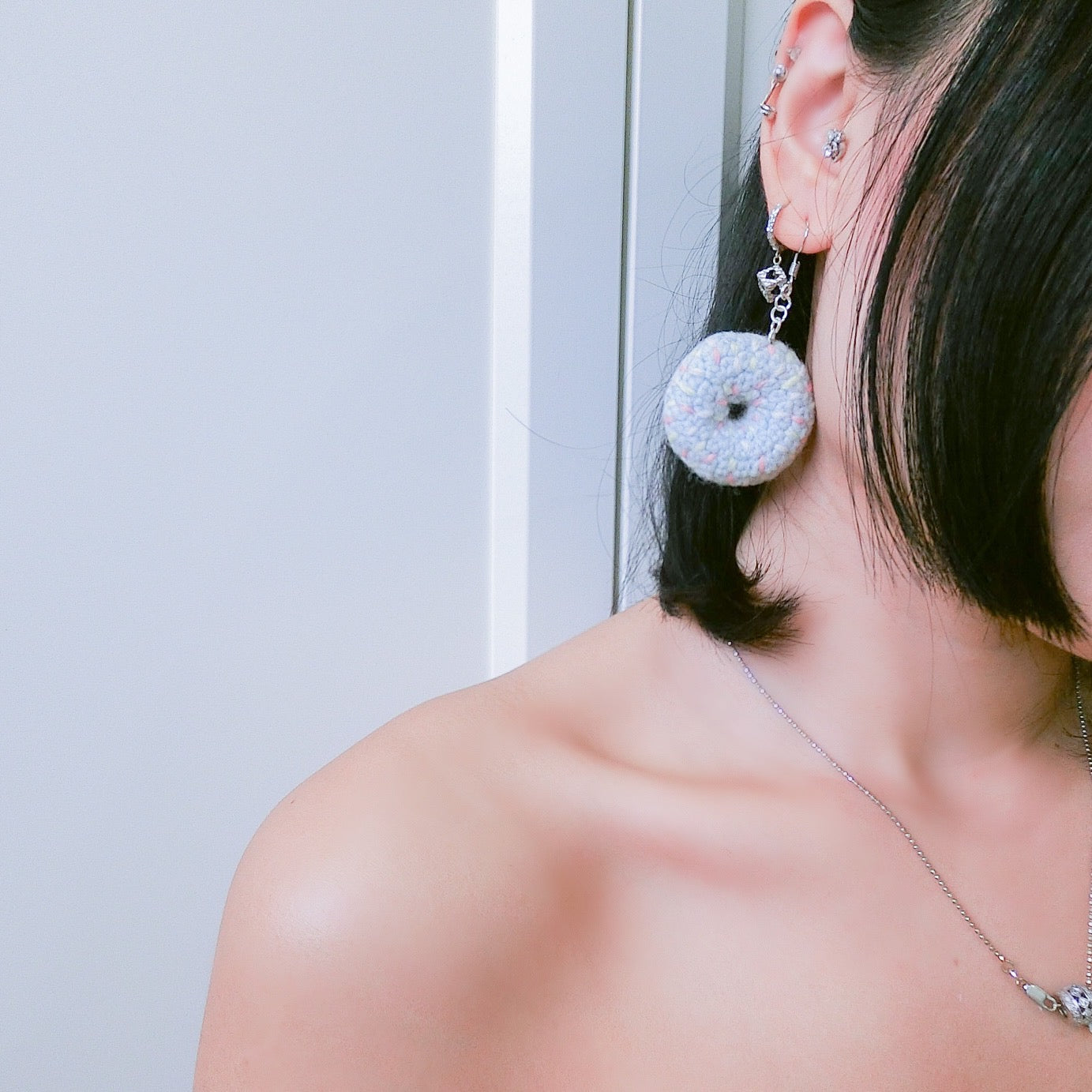 Blueberry Donut Earring