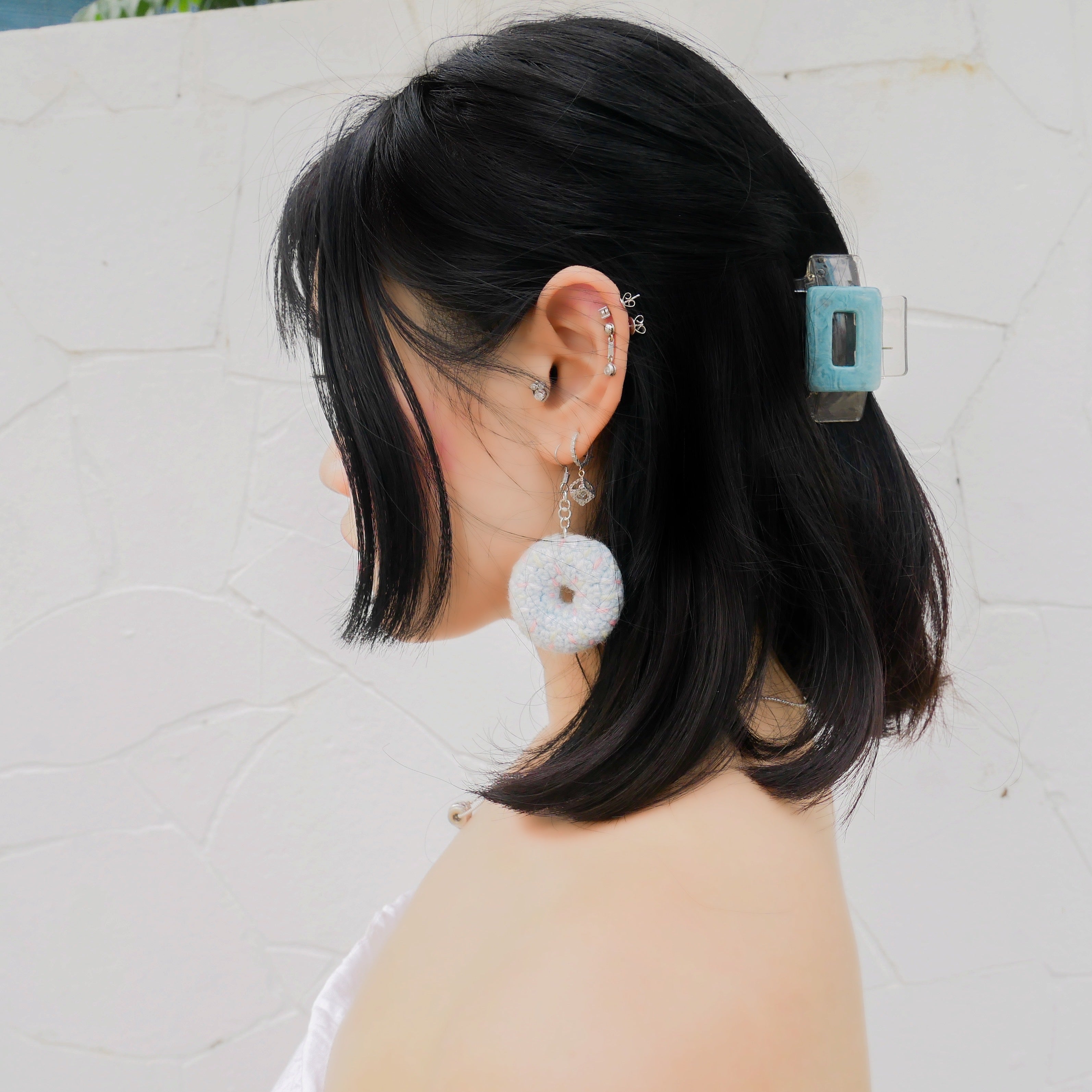 Blueberry Donut Earring