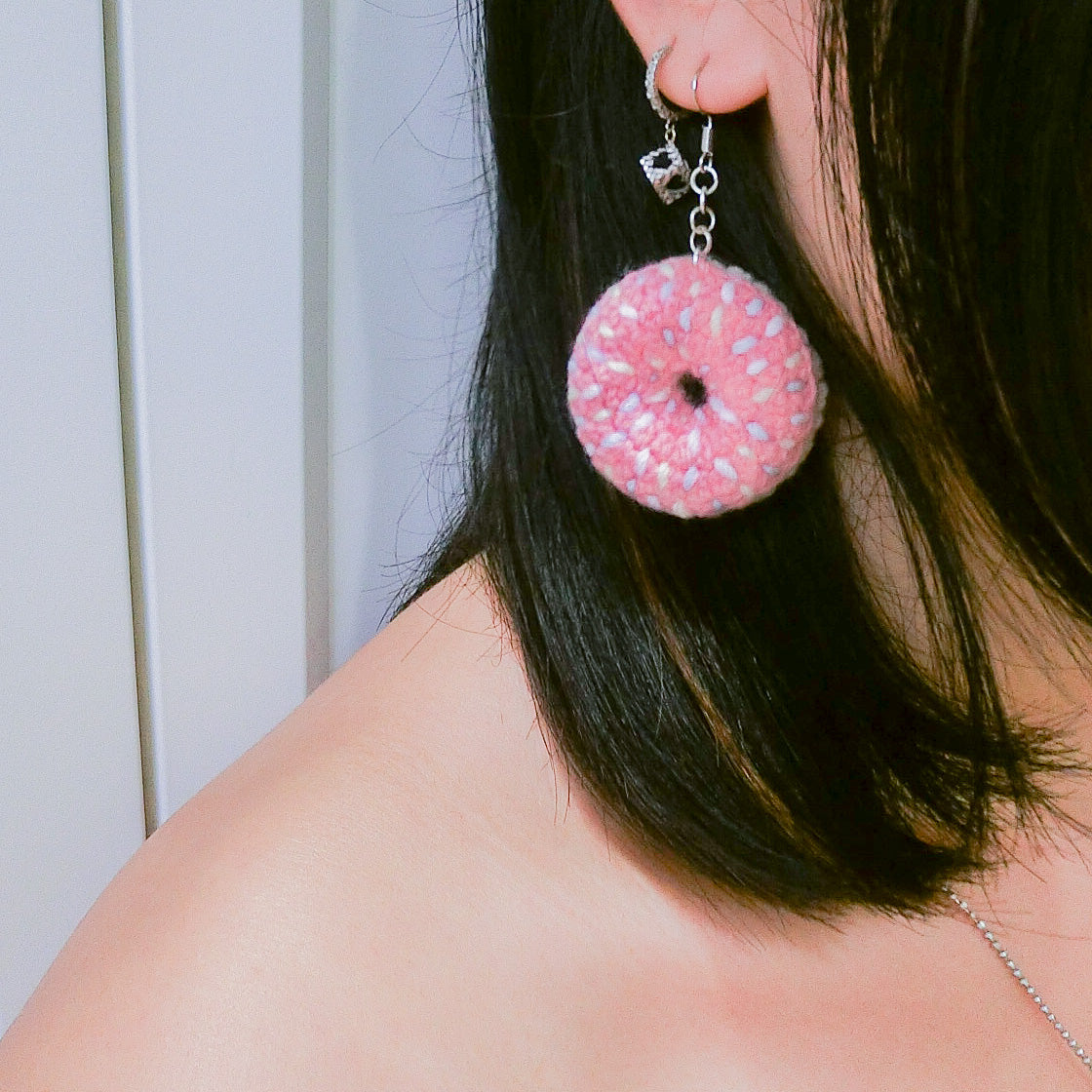 Strawberry Donut Earring