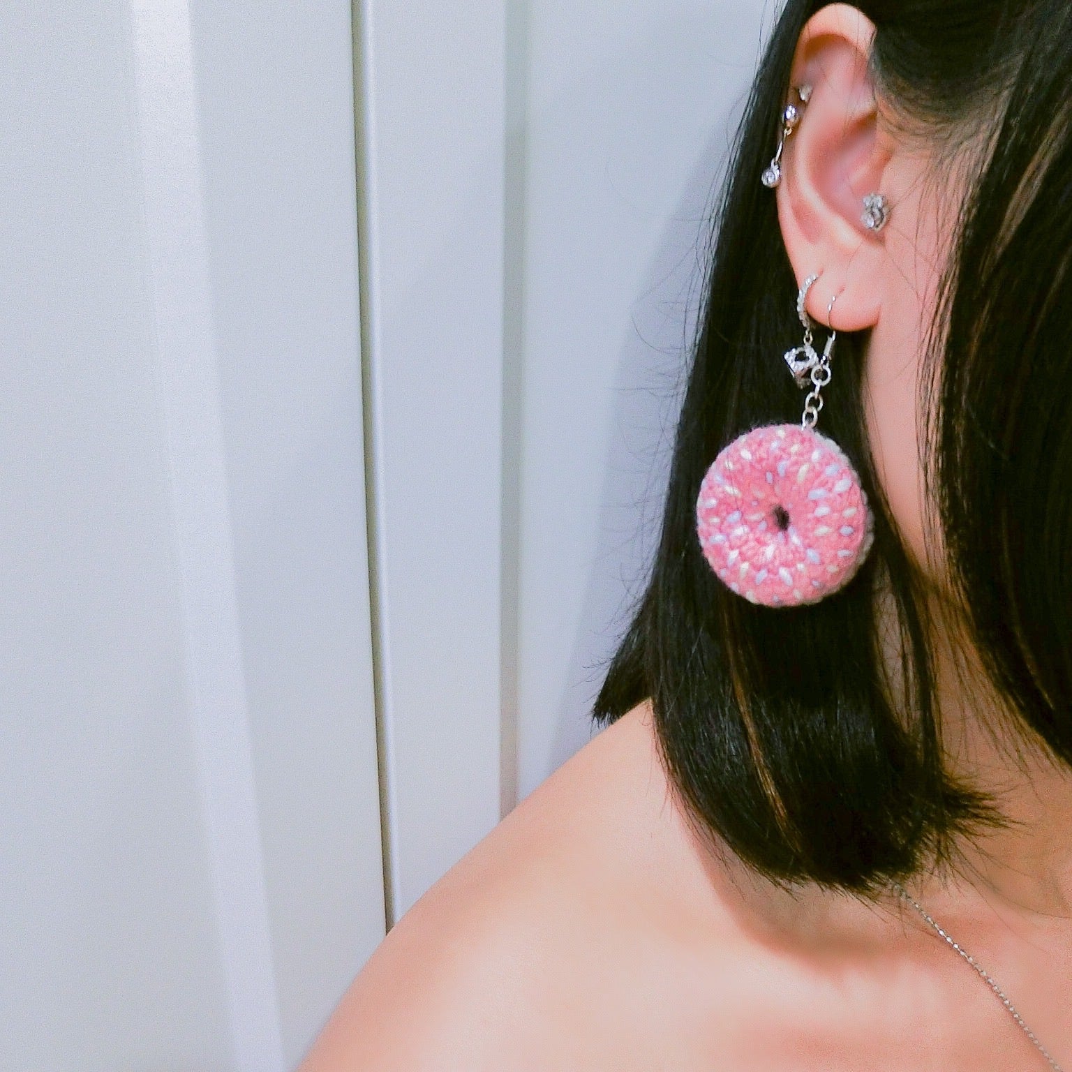 Strawberry Donut Earring
