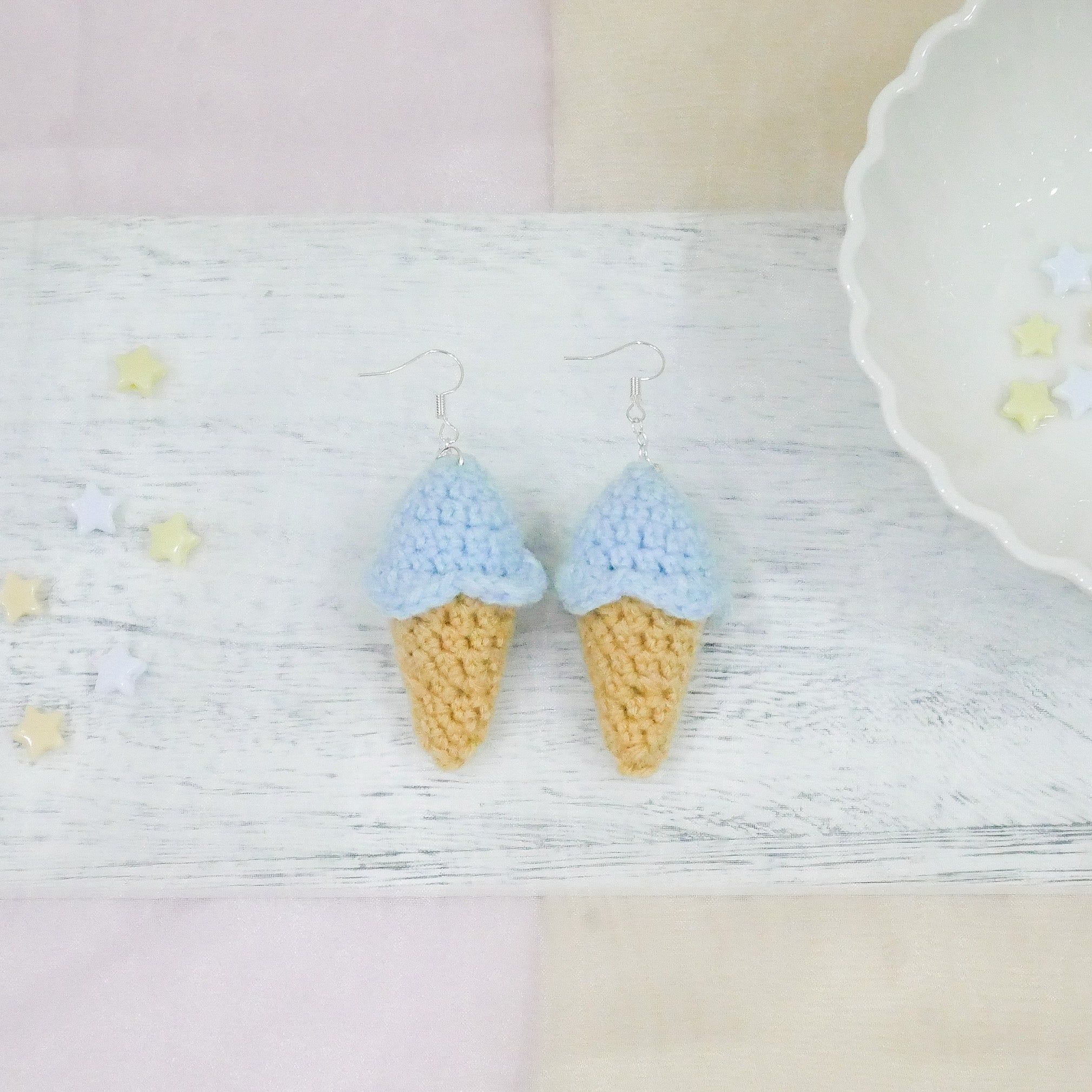 Blueberry Ice-cream Earring