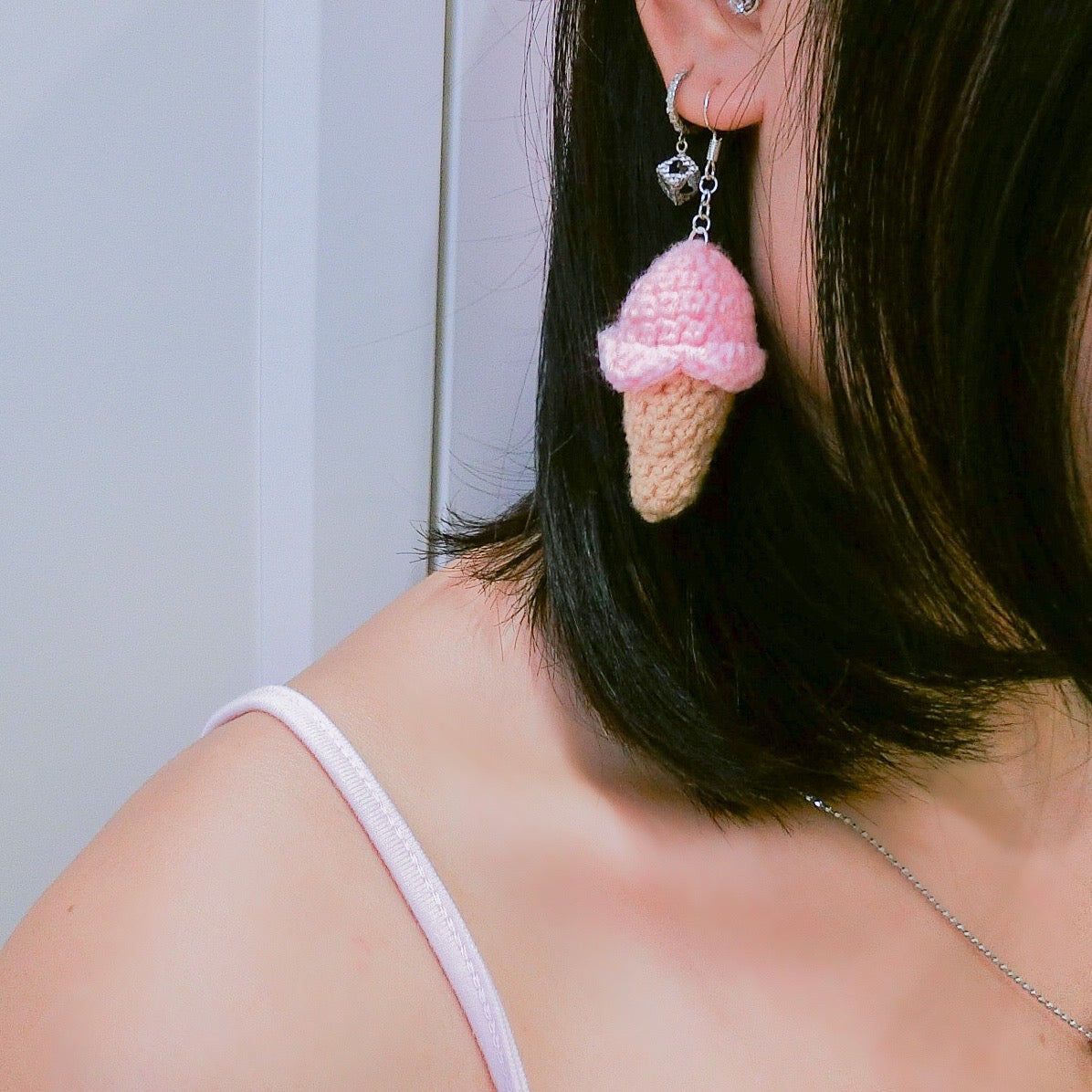 Strawberry Ice-cream Earring