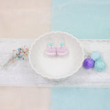 Jeweled Macaron Earring - Lilac