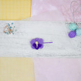 Purple Orchid Hairpin