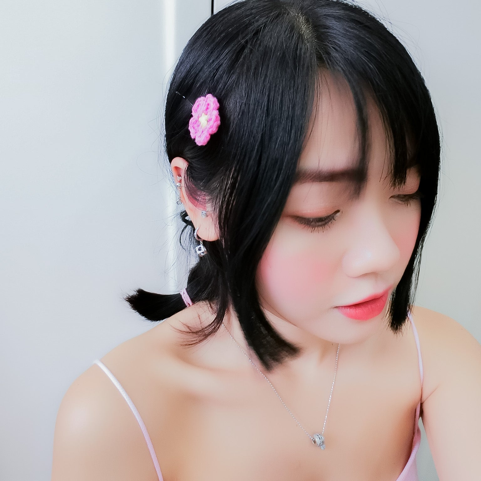 Sakura Hairpin - Hot Pink