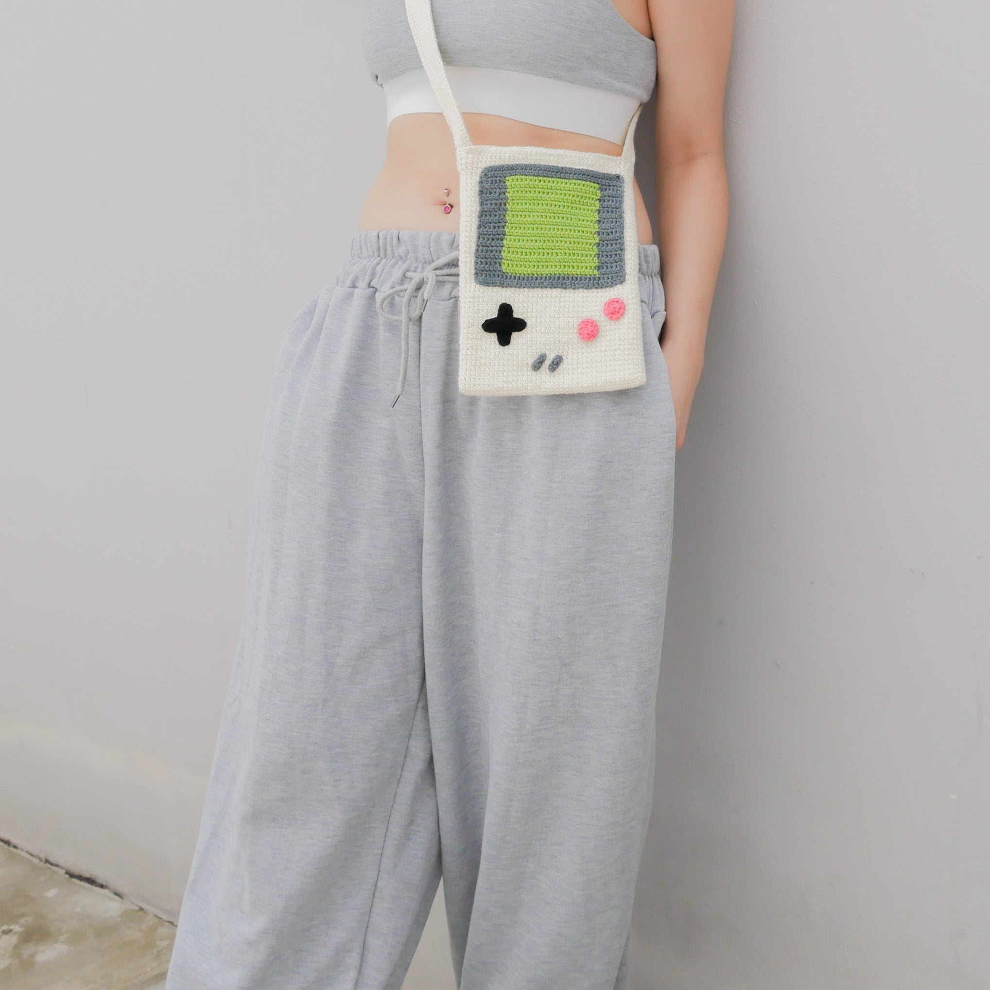 GameBoy Inspired Bag - White