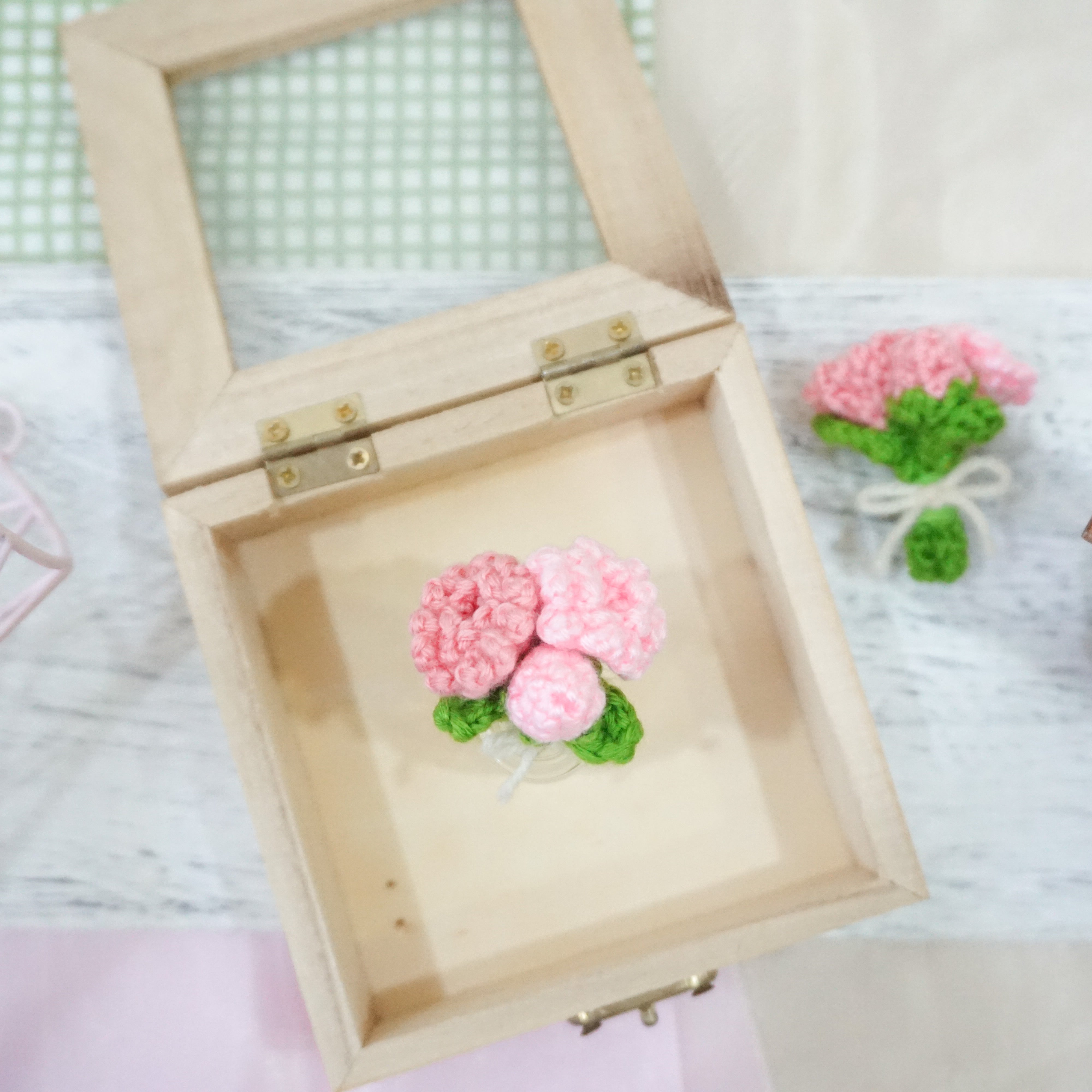Carnations Bouquet Brooch