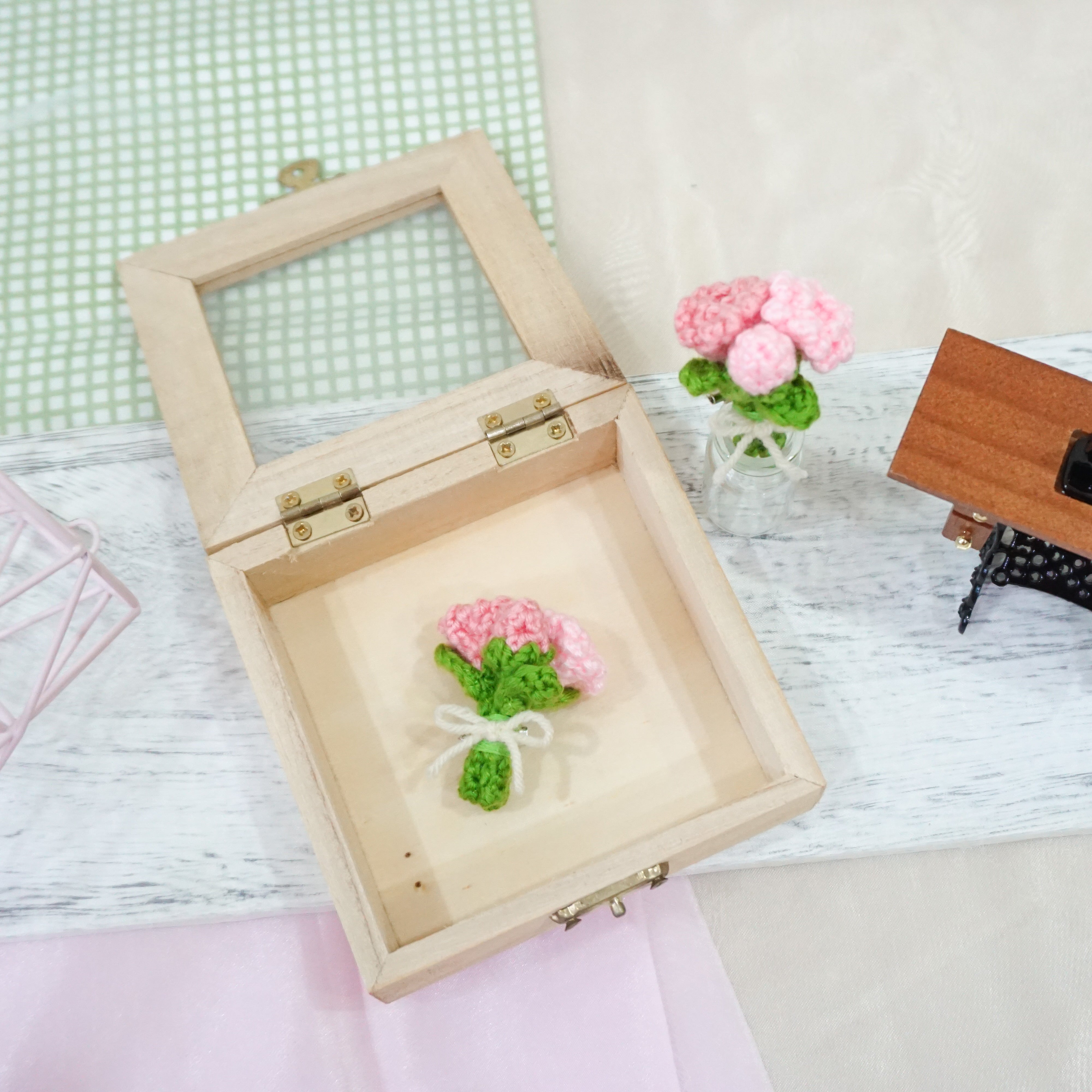 Carnations Bouquet Brooch